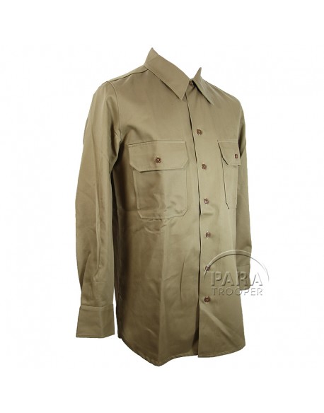 Chemise en coton beige (chino)