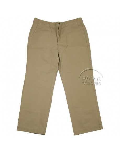 Pantalon en coton beige (chino)