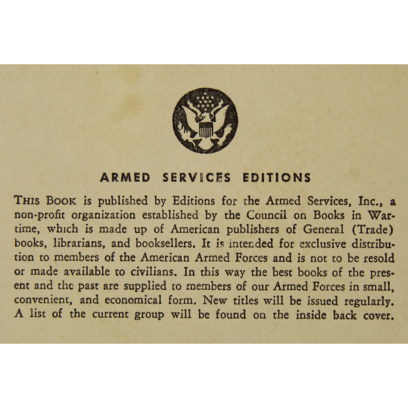 Novel, US Army, One More Spring, 1933