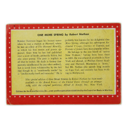 Novel, US Army, One More Spring, 1933