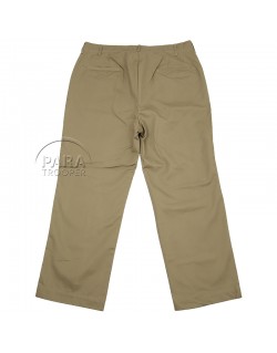 Pantalon en coton beige (chino)