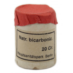 Pot de bicarbonate de soude, médical, allemand