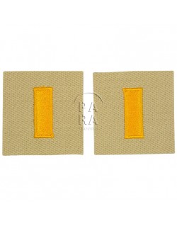 Rank insignia, cloth, 2nd lieutenant