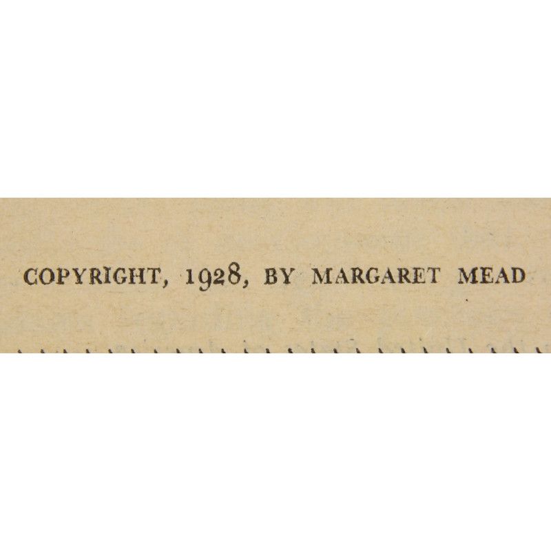 Novel, US Army, Coming of Age in Samoa, 1928