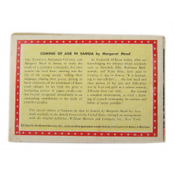 Novel, US Army, Coming of Age in Samoa, 1928
