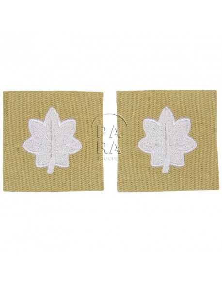 Paire de grades en tissu de lieutenant-colonel