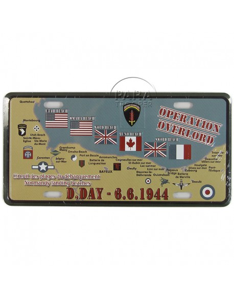 D-Day 6.6.1944 postal plaque