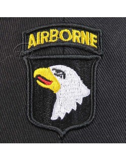 Casquette 101e Airborne, noire