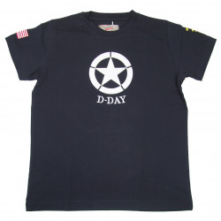 T-shirt, Child, Navy Blue, D-Day