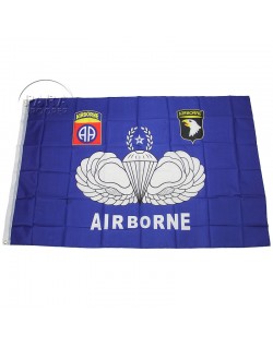 Flag, US airborne, blue