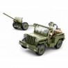 Allied jeep with Anti-Aircraft guns, Sluban