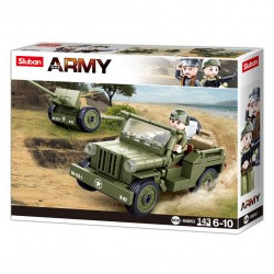 Allied jeep with Anti-Aircraft guns, Sluban