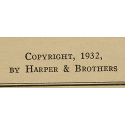 Novel, US Army, Lives Animal Studies, 1932