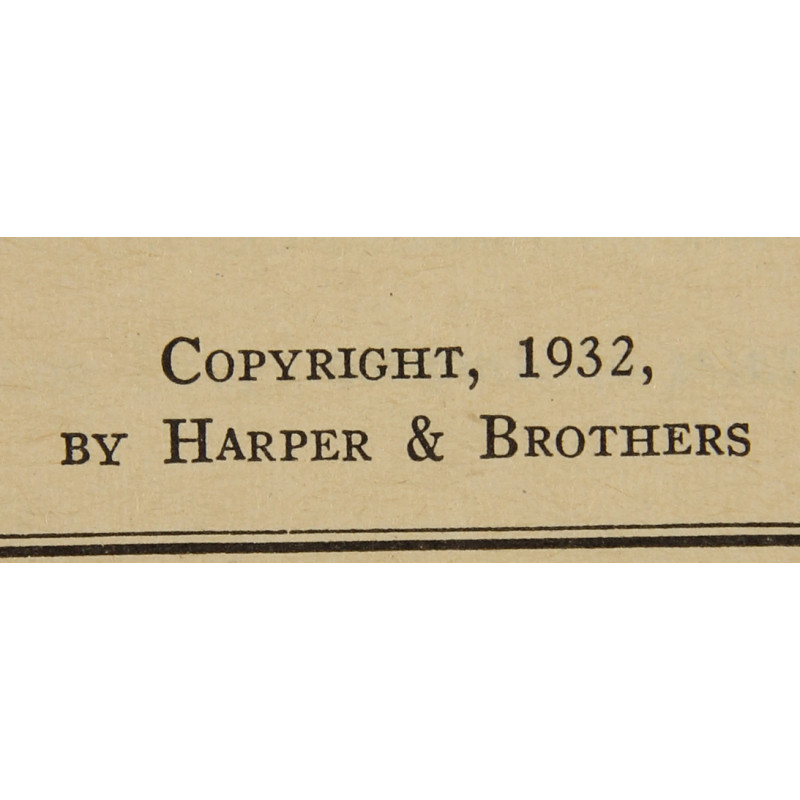 Novel, US Army, Lives Animal Studies, 1932
