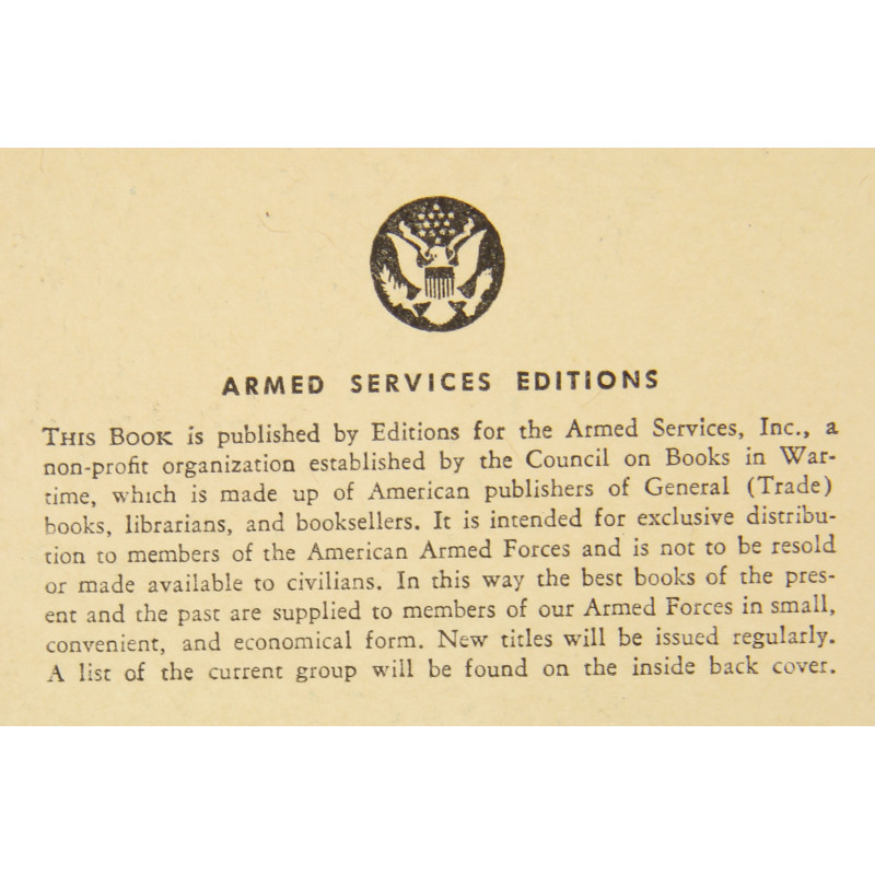 Novel, US Army, Lives Animal Studies, 1932