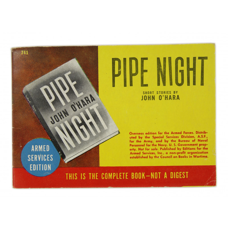 Novel, US Army, Pipe Night Novel, US Army, Pipe Night