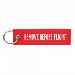 Porte-clés, Remove before flight.