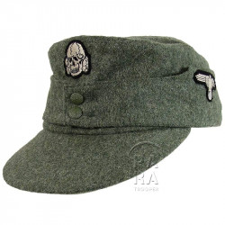 Cap, M-1943, feldgrau, Waffen SS