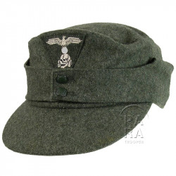 Cap, M-1943, feldgrau, Waffen SS, 2nd type