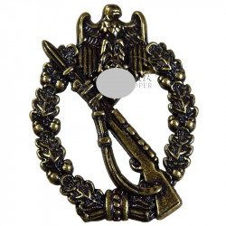 Badge, Infantry assault, metal (Bronze)