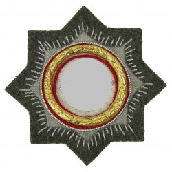 Croix allemande (Deutsch Kreuz), tissu, or