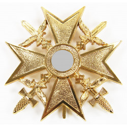 Croix d'Espagne avec épées, Or