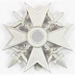 Croix d'Espagne avec épées, Argent
