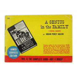 Novel, US Army, "A GENIUS IN THE FAMILY", 1936