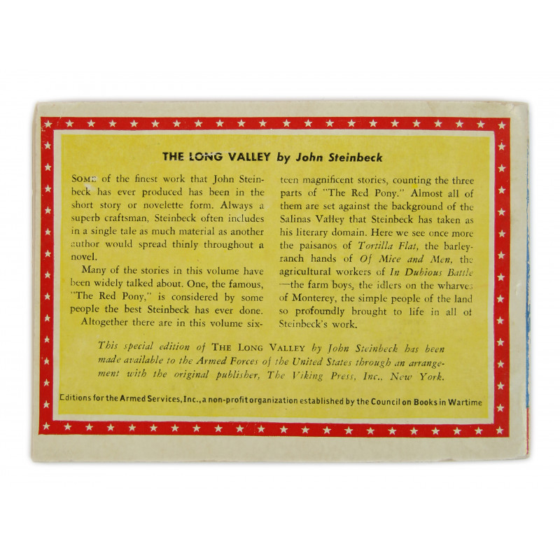 Novel, US Army, The Long Valley, 1938