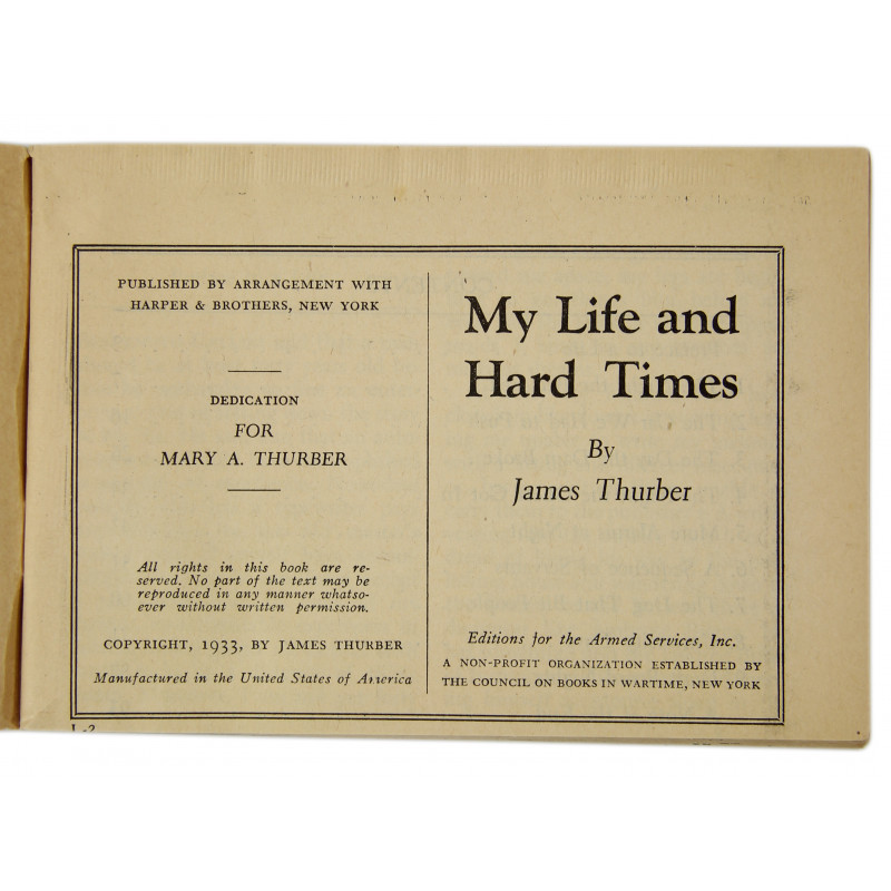 Roman, US Army, My Life and Hard Times, 1933