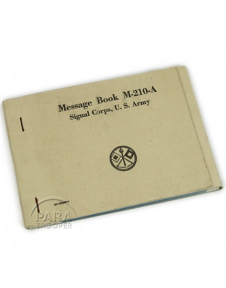 Message book, M-210-A, 1943 Message book, M-210-A, 1943