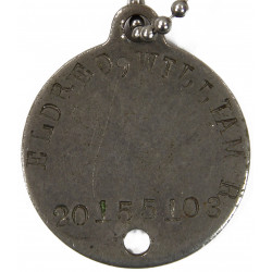 Dog Tag, Pfc. William Eldred, 344th FA Bn., 90th Infantry Division