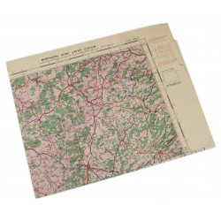 Map, War Office, France, Dijon, 1943