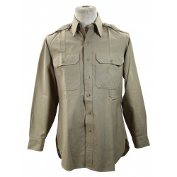 Shirt, Cotton, Khaki (Chino), Officer, 15 ½ x 33