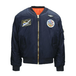 Jacket, Bomber, Adult, US, Blue