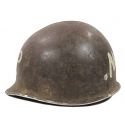 Helmet, M1, Military Police (MP), Pierced