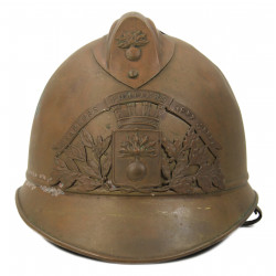 Casque de pompier modèle 1923, Pont-l'Abbé, Normandie