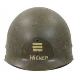 Liner, Helmet, M1, Commander Wiener, US Navy, Named