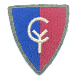 Insigne, 38th Infantry Division, dos vert 1943