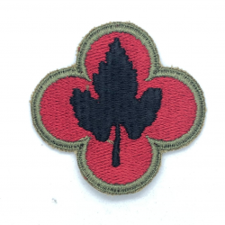Patch, 43rd Infantry Division, OD border, Green Back