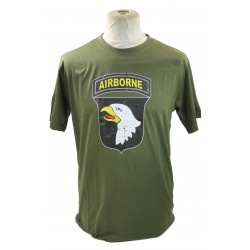T-shirt USA, vert, 101st AB. Div.