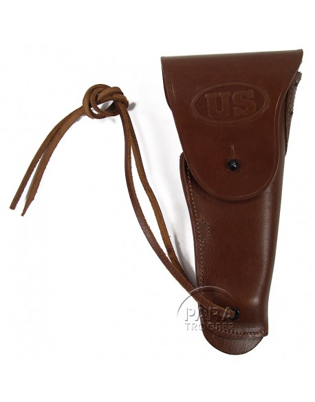 Holster ceinturon Colt .45, marron