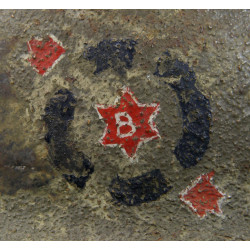 Casque M-1917, Battery B, 315th Field Arty Reg., 80th Infantry Division, Somme, Meuse-Argonne, Saint-Mihiel