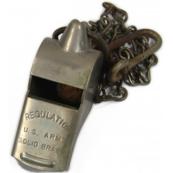 Whistle, Chromed brass, Regulation, US Army
