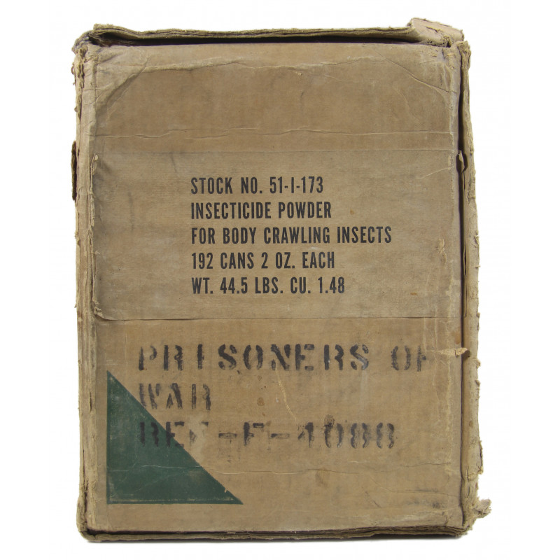 Boîte de poudre insecticide, US Army, McCormick & Co. 1943