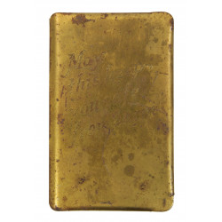New Testament, Shield, Gold-Plated, US Navy, EM2c Robert Cadwalader, 1944