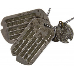 Dog Tags, Michael Meklos, 1942, Wounded in Action