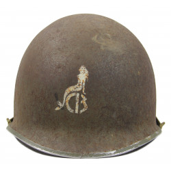 Casque M1, Construction Battalions, Seabees, pin-up