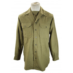 Chemise moutarde, Special, US Army, taille 15 x 33