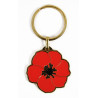 Porte-clés coquelicot